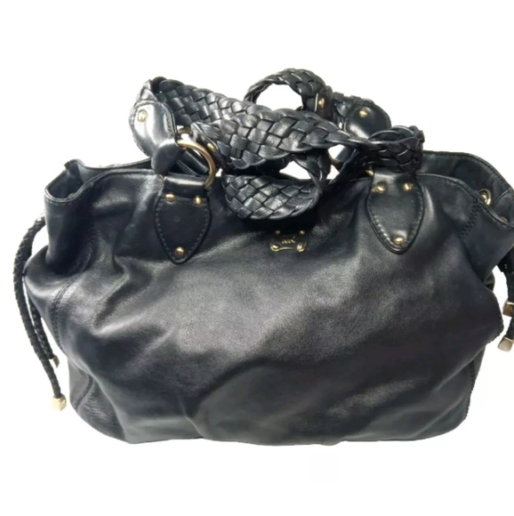 Michael Kors Woodside Large Satchel Leather Handbag  Black - Picture 3 of 8